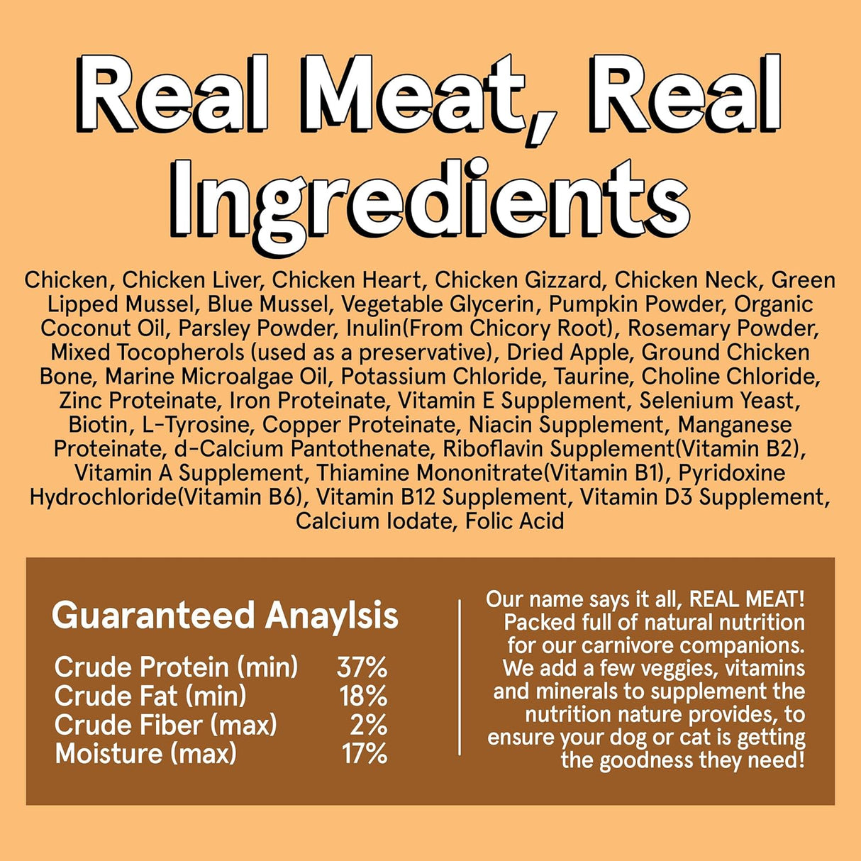 The Real Meat Company Chicken with Mussels Dehydrated Dog Food, 2lb