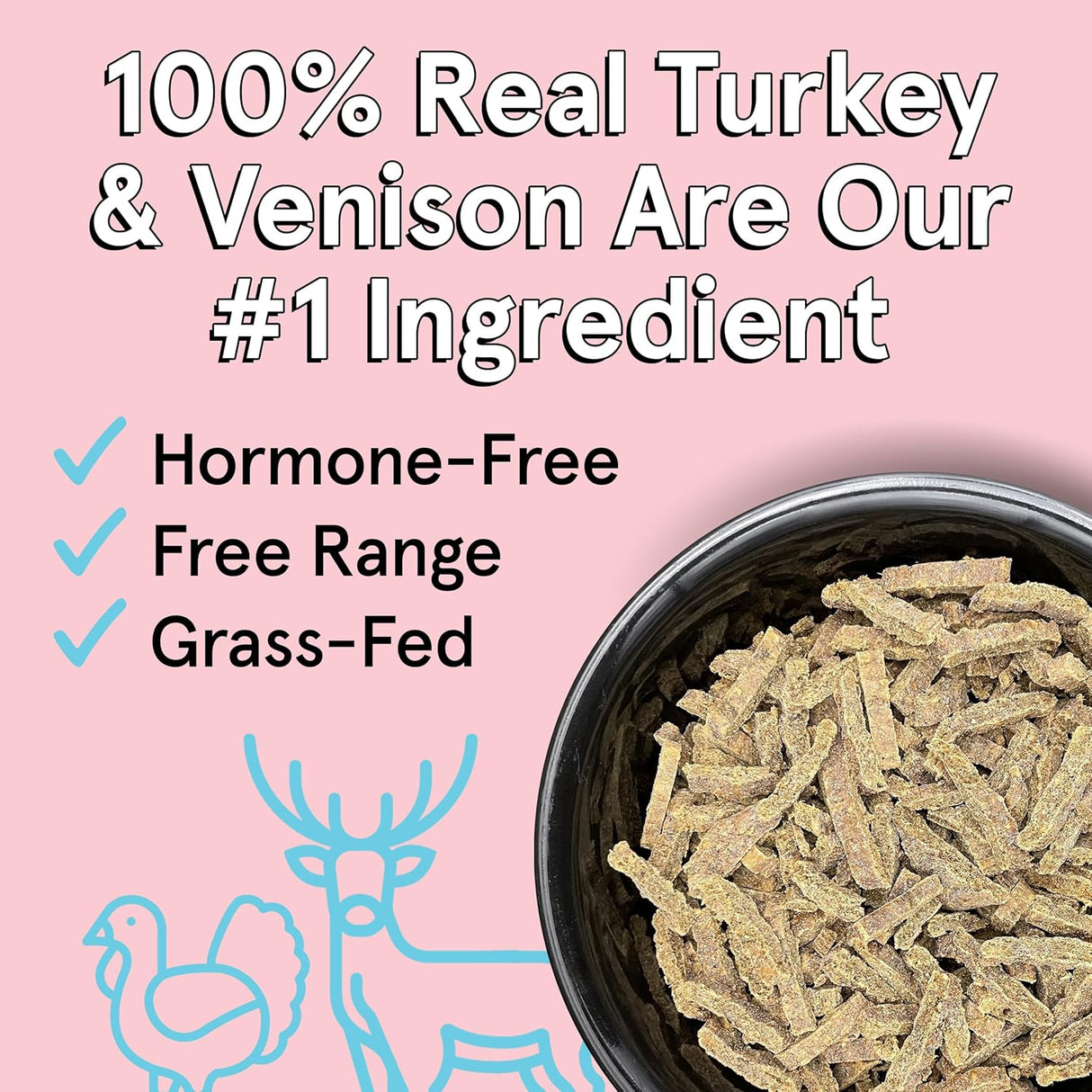The Real Meat Company Turkey & Venison with Mussels Dehydrated Dog Food, 2lb