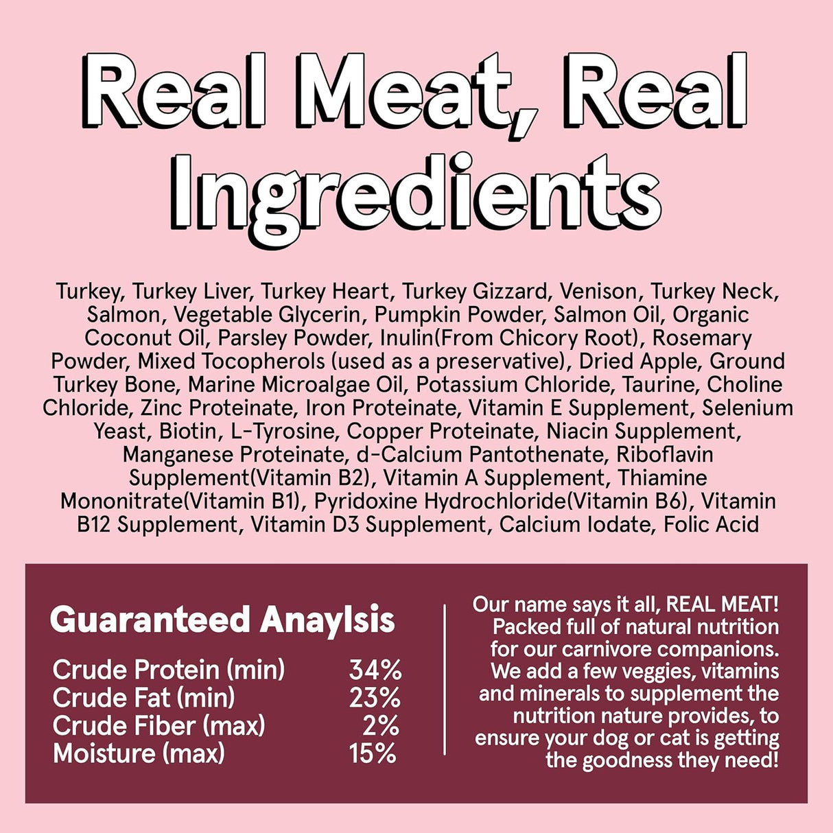 The Real Meat Company Turkey & Venison with Mussels Dehydrated Dog Food, 2lb
