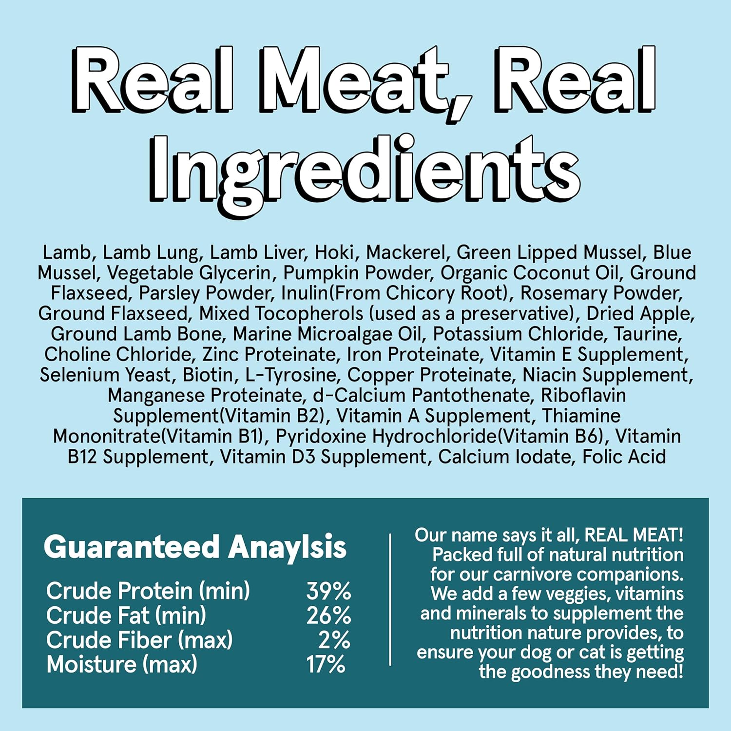 The Real Meat Company Lamb & Fish with Mussels Dehydrated Dog Food, 2lb