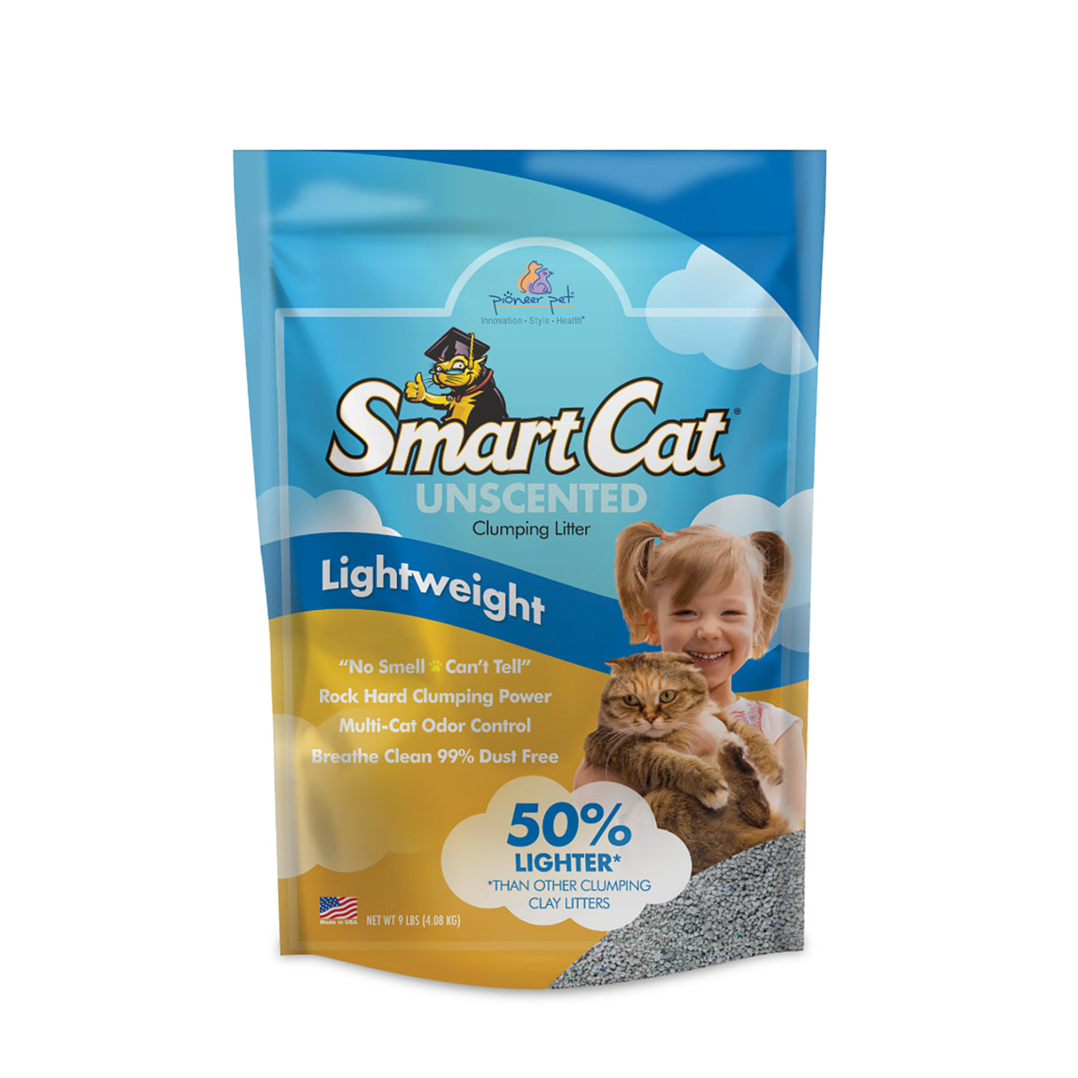 Smart Cat Lightweight Natural Unscented Clumping Cat Litter