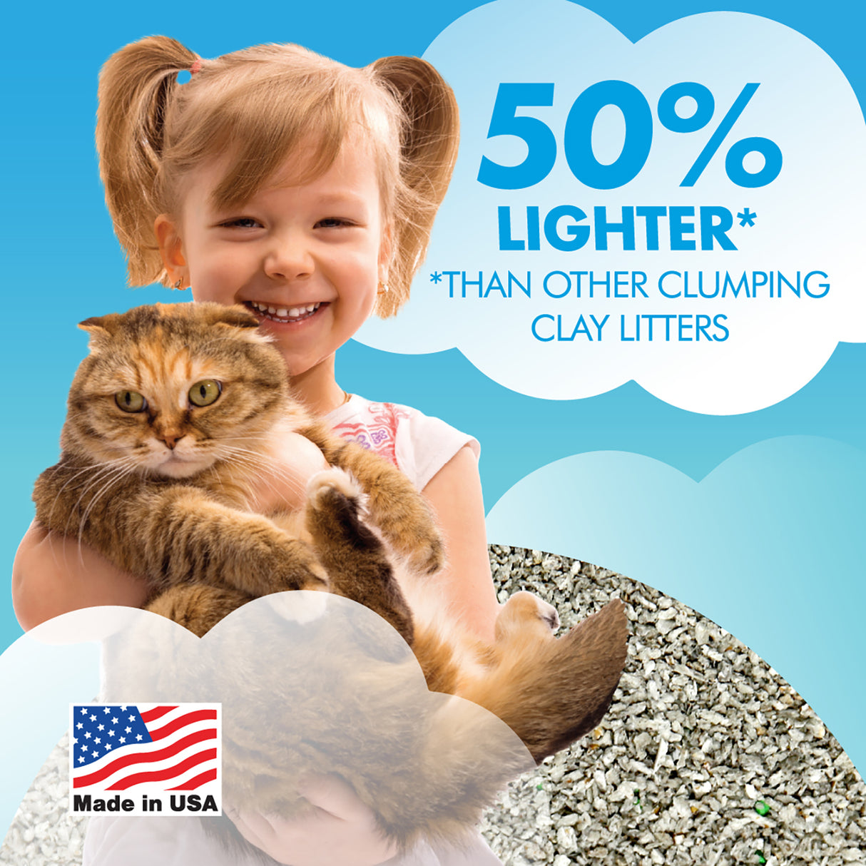 Smart Cat Lightweight Natural Unscented Clumping Cat Litter