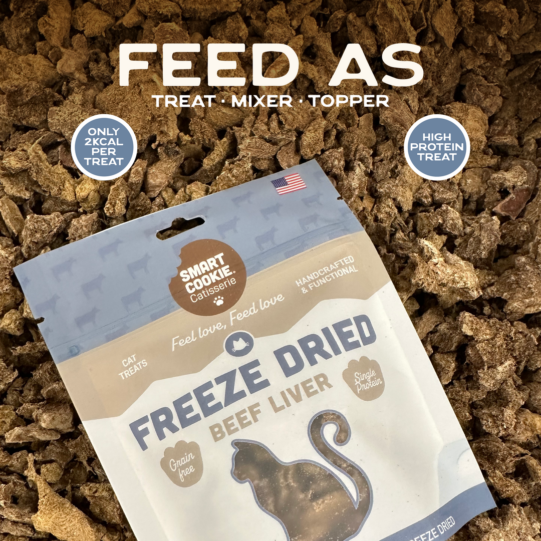 Smart Cookie Barkery Freeze Dried Beef Liver Cat Treats, 1oz