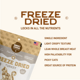 Smart Cookie Barkery Freeze Dried Turkey Cat Treats, 1oz