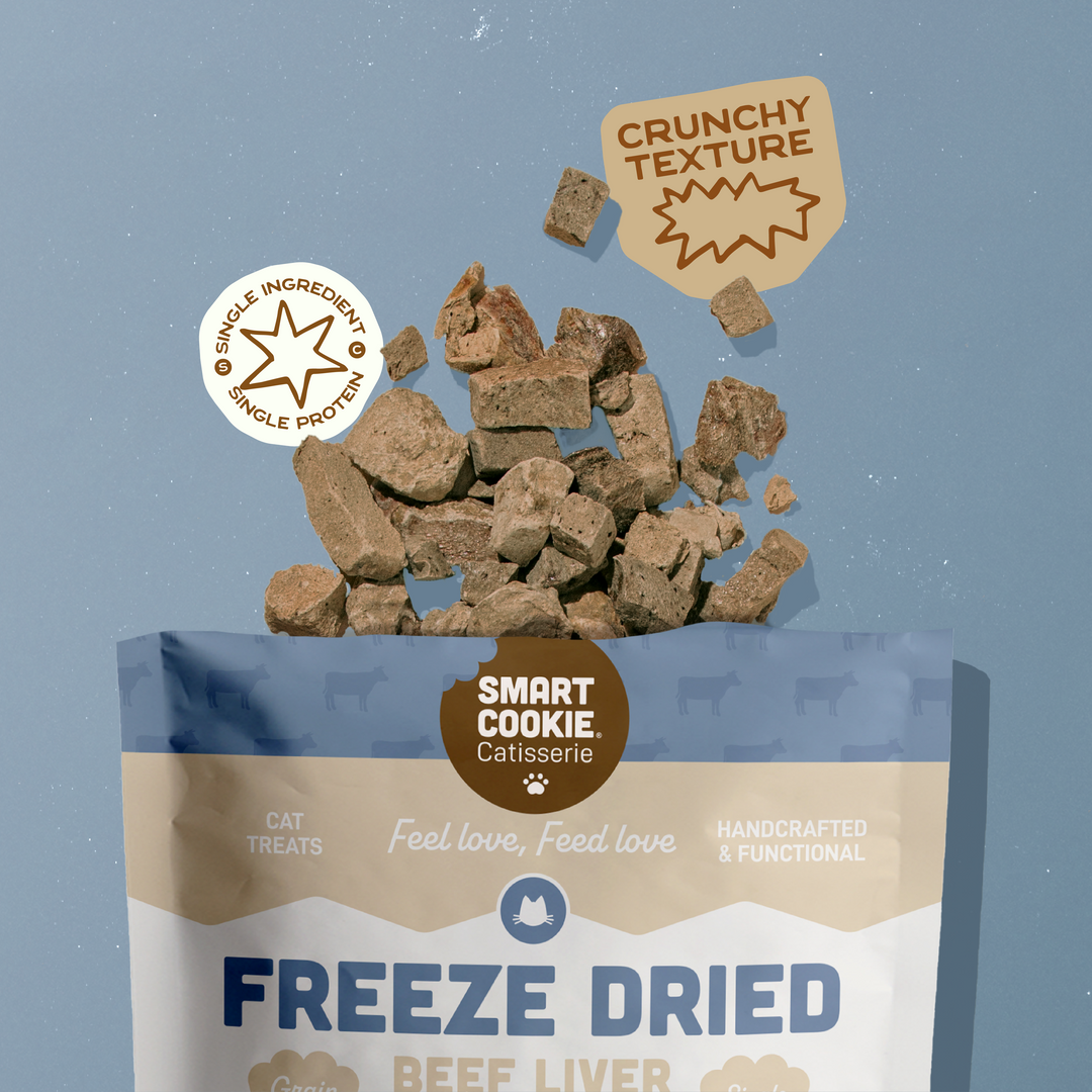 Smart Cookie Barkery Freeze Dried Beef Liver Cat Treats, 1oz