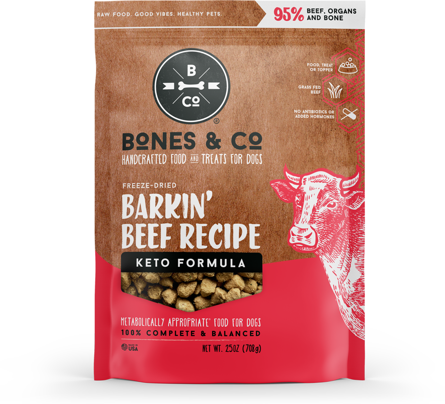 Bones & Co Barkin' Beef Recipe Freeze Dried Dog Food