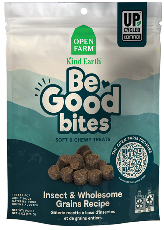 Open Farm Be Good Bites Insect & Wholesome Grains Soft & Chewy Dog Treats, 6oz