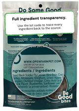 Open Farm Be Good Bites Insect & Wholesome Grains Soft & Chewy Dog Treats, 6oz