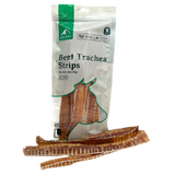 BarkNBig USA Beef Trachea Strips Dog Treat, 10-12in