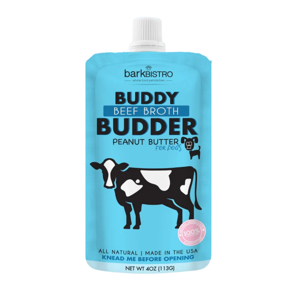 Bark Bistro Buddy Butter Peanut Butter Treat for Dogs, Beef Broth