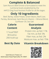 Saint Rocco's Gently Cooked Frozen Dog Food Entrees, 12/1lb