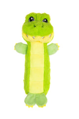 Growl Belly Busters Plush Dog Toy, Green Gator