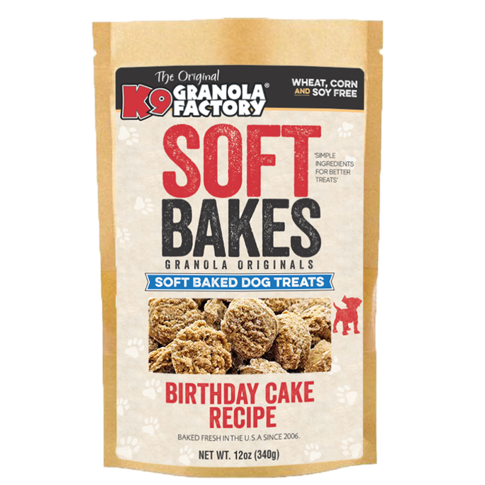 K9 Granola Factory Soft Bakes Dog Treats - Birthday Cake