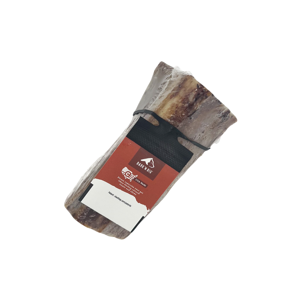 BarkNBig USA Bison Marrow Bone Dog Treat, 3-4"