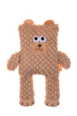 Growl Block Heads Plush Dog Toy, Bear