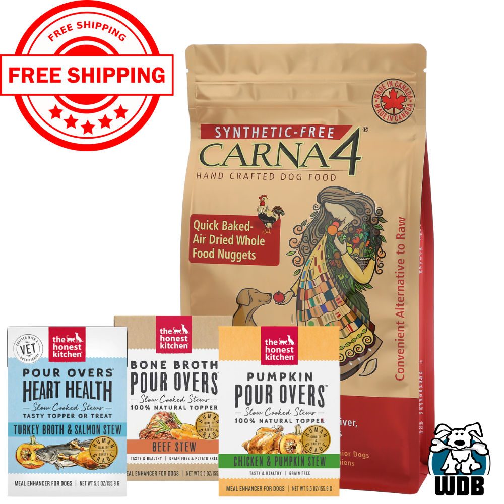 Carna4 All Life Stages Chicken Formula Dry Dog Food + The Honest Kitchen Pour Over BUNDLE