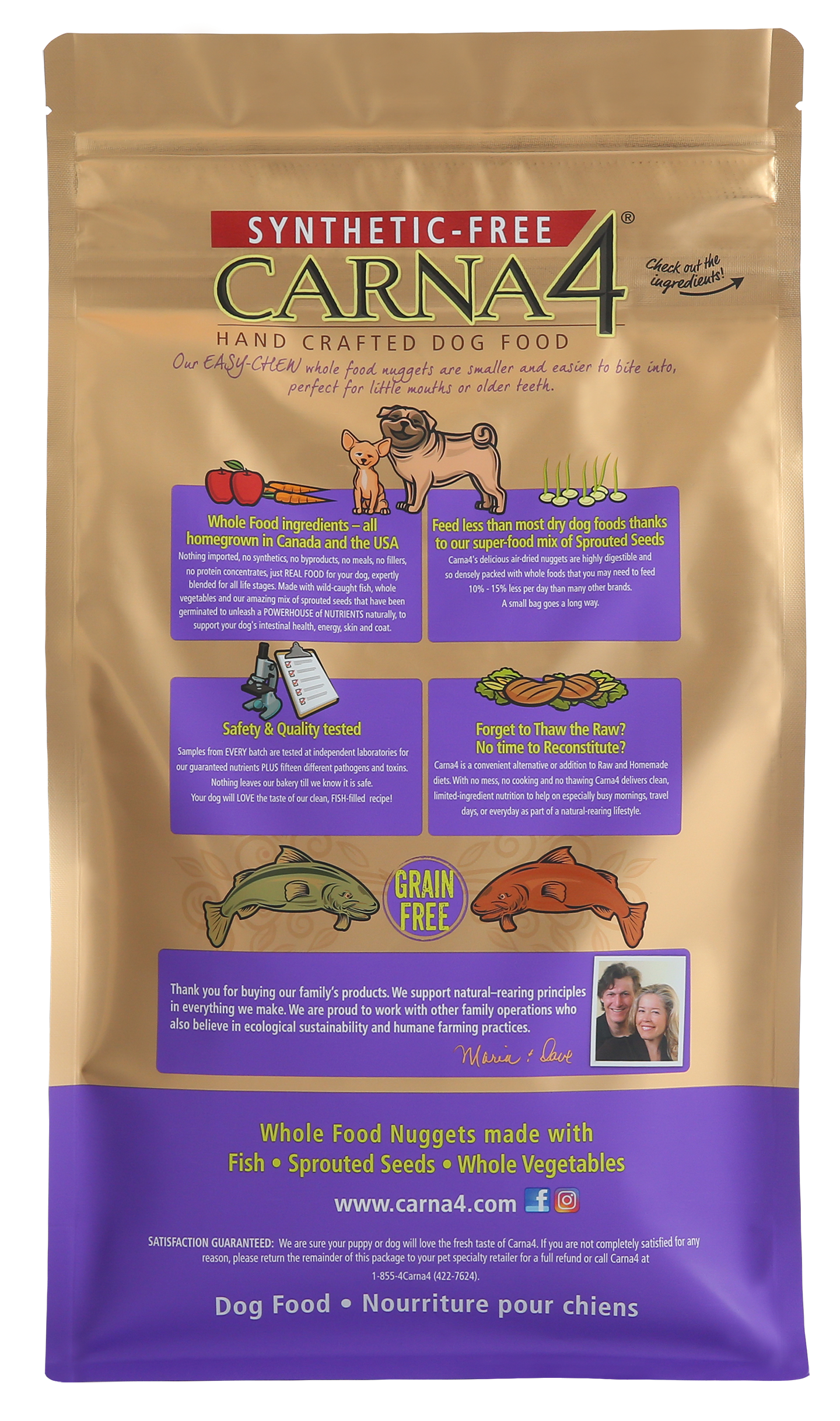 Carna4 All Life Stages Easy Chew Fish Formula Dry Dog Food