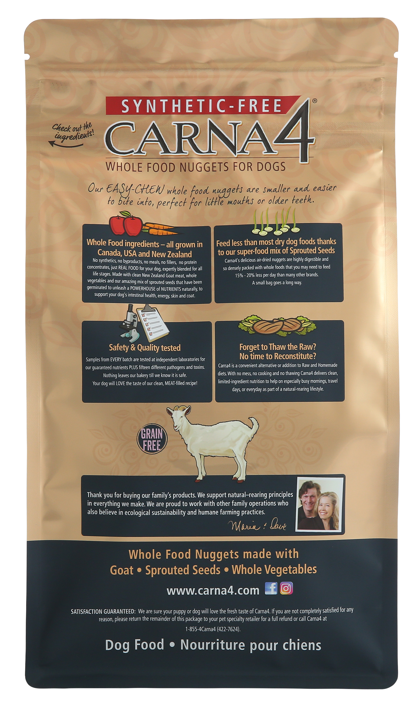 Carna4 Grain-Free Duck Dog Food - 6 Lb Bag, Adult Dry Food