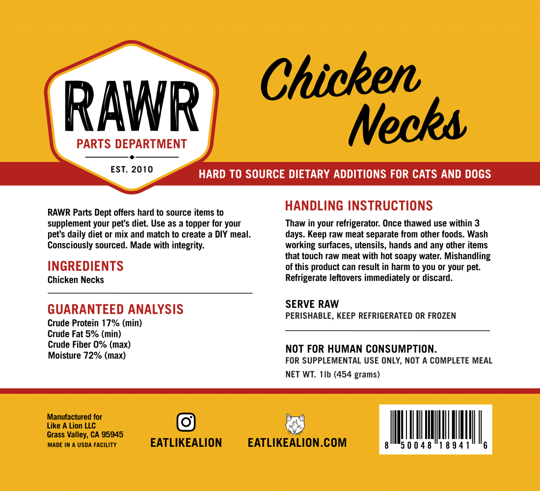 RAWR Frozen Parts Department Food Toppers and Treats for Dogs and Cats
