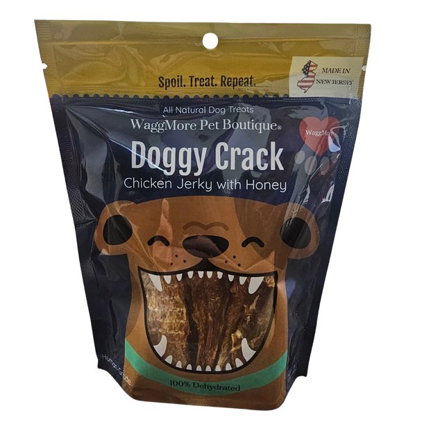 WaggMore Doggy Crack Honey Chicken Jerky Dog Treats, 8oz
