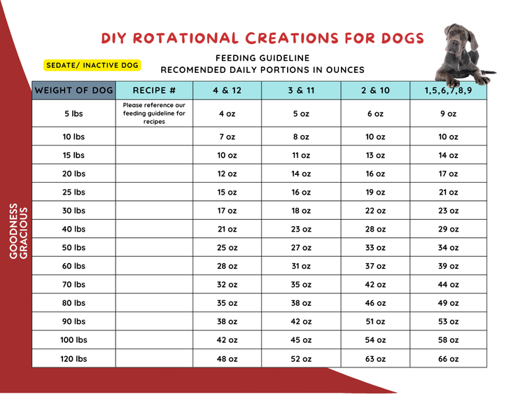Goodness Gracious Human Grade Synthetic Free DIY Rotational Creations Gently Cooked Frozen Dog Food, 16ct/11.5lb
