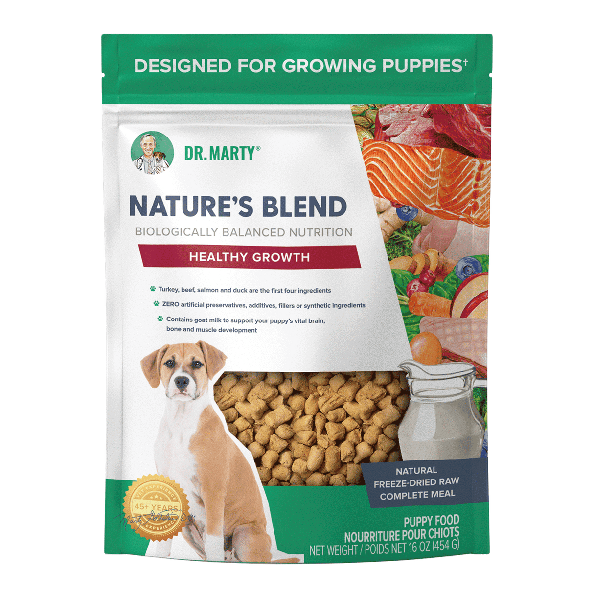 Dr Marty's Nature's Blend Healthy Growth Puppy Recipe Freeze-Dried Dog Food