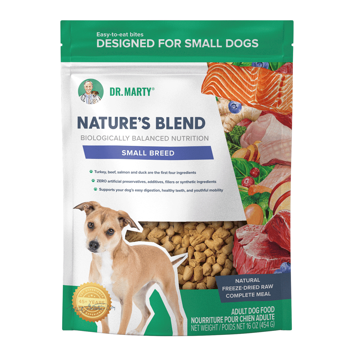 Dr Marty's Nature's Blend Small Breed Recipe Freeze Dried Dog Food