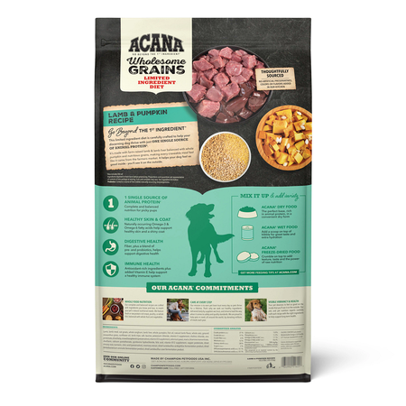 Acana Singles Lamb & Pumpkin Recipe with Wholesome Grains Dry Dog Food