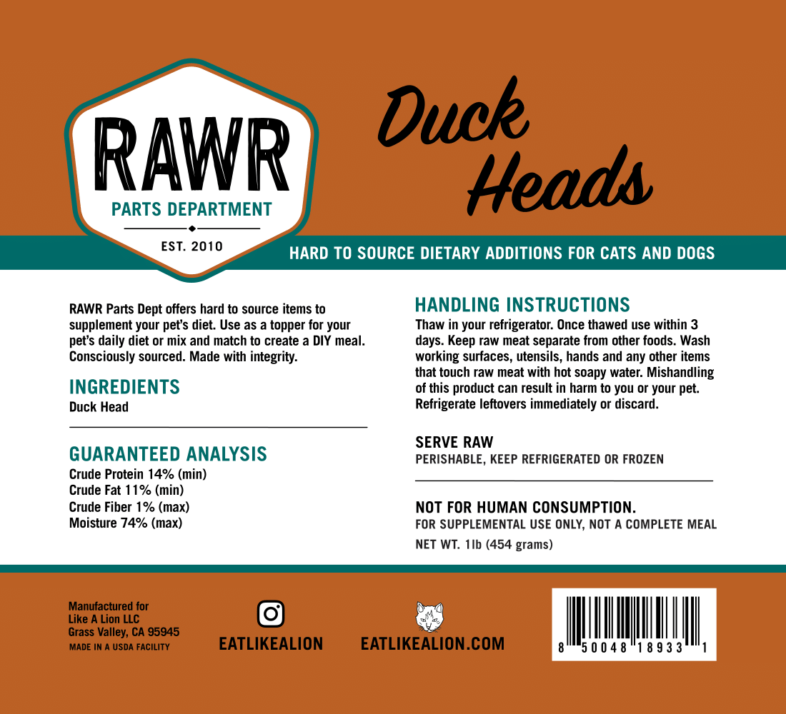 RAWR Frozen Parts Department Food Toppers and Treats for Dogs and Cats