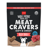 Cloud Star Wag More Bark Less Soft & Chewy Meat Cravers Beef Jerky Dog Treats, 5oz