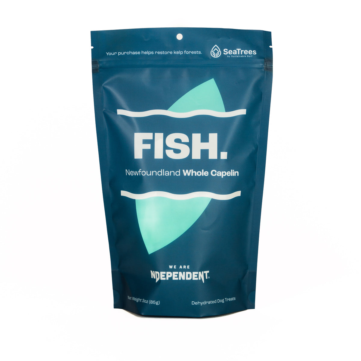NDependant Pet Fish Newfoundland Whole Capelin Dog Treats, 3oz