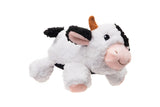 Growl Fuzzaroos Plush Dog Toy, White Cow