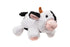 Growl Fuzzaroos Plush Dog Toy, White Cow