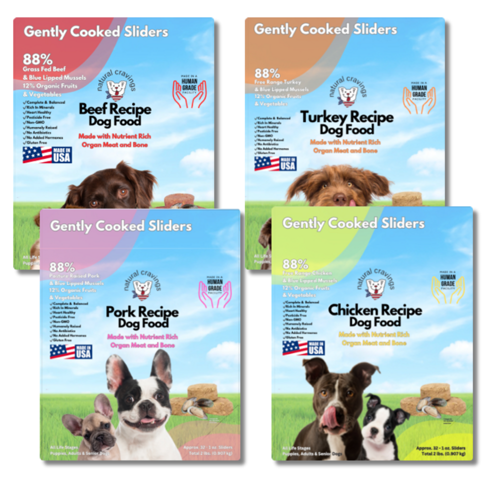 Natural Cravings Synthetic Free Human Grade Gently Cooked Dog Food Sliders
