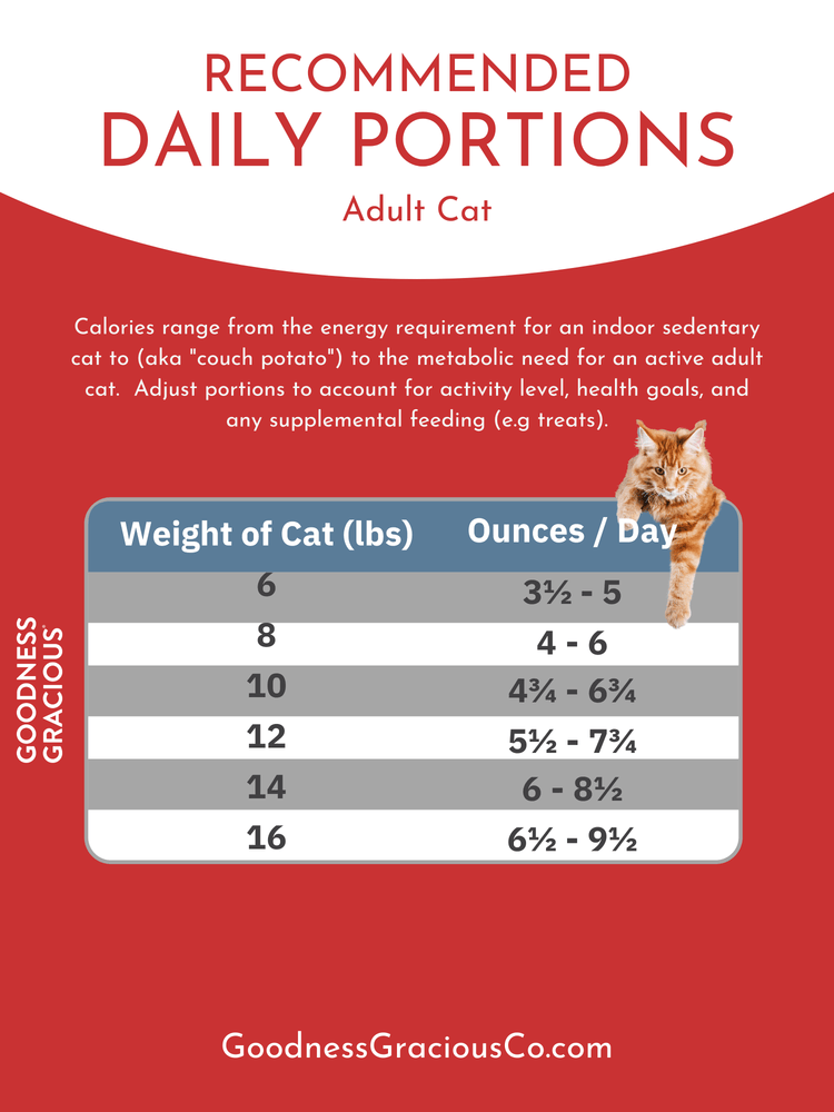 Goodness Gracious Human Grade Synthetic Free Pollock Recipe Gently Cooked Frozen Cat Food, 10ct/10lb Case