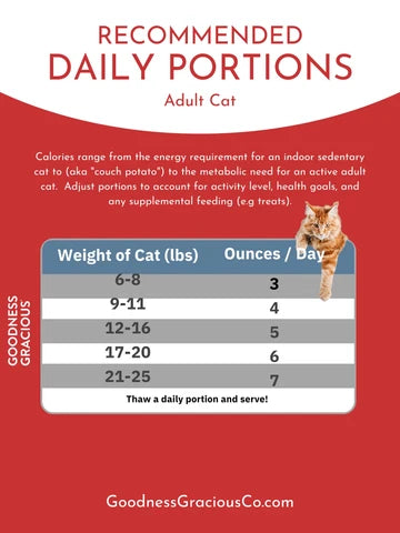 Goodness Gracious Human Grade Synthetic Free Rabbit Recipe Gently Cooked Frozen Cat Food, 5ct/10lb Case