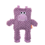 Growl Block Heads Plush Dog Toy, Hippo