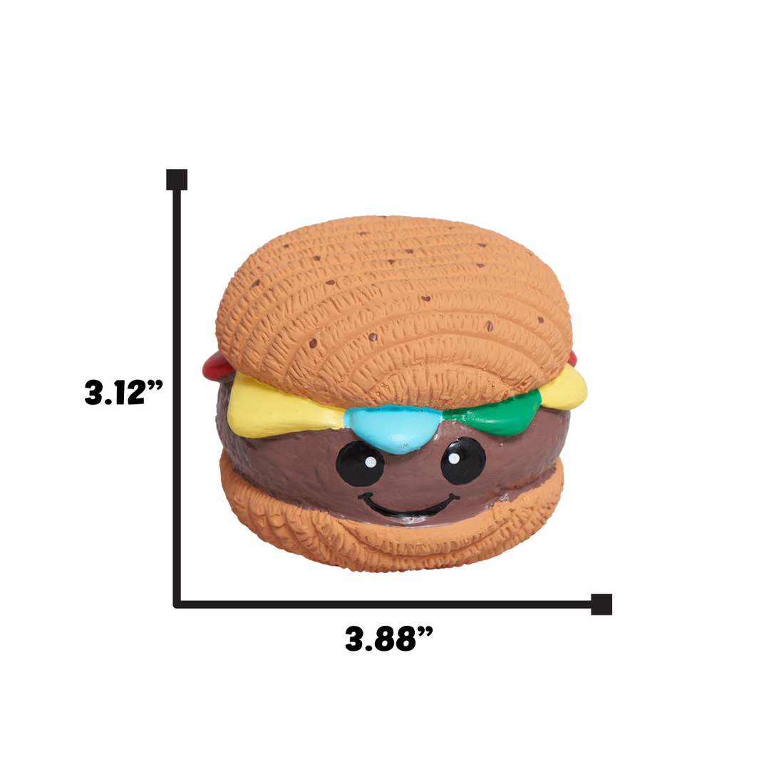 HuggleHounds Ruff-Tex Big Buns Foodies Rubber Squeaky Dog Toy