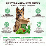 PeaksNPaws All Natural Mint Flavored Yak Chews For Dogs