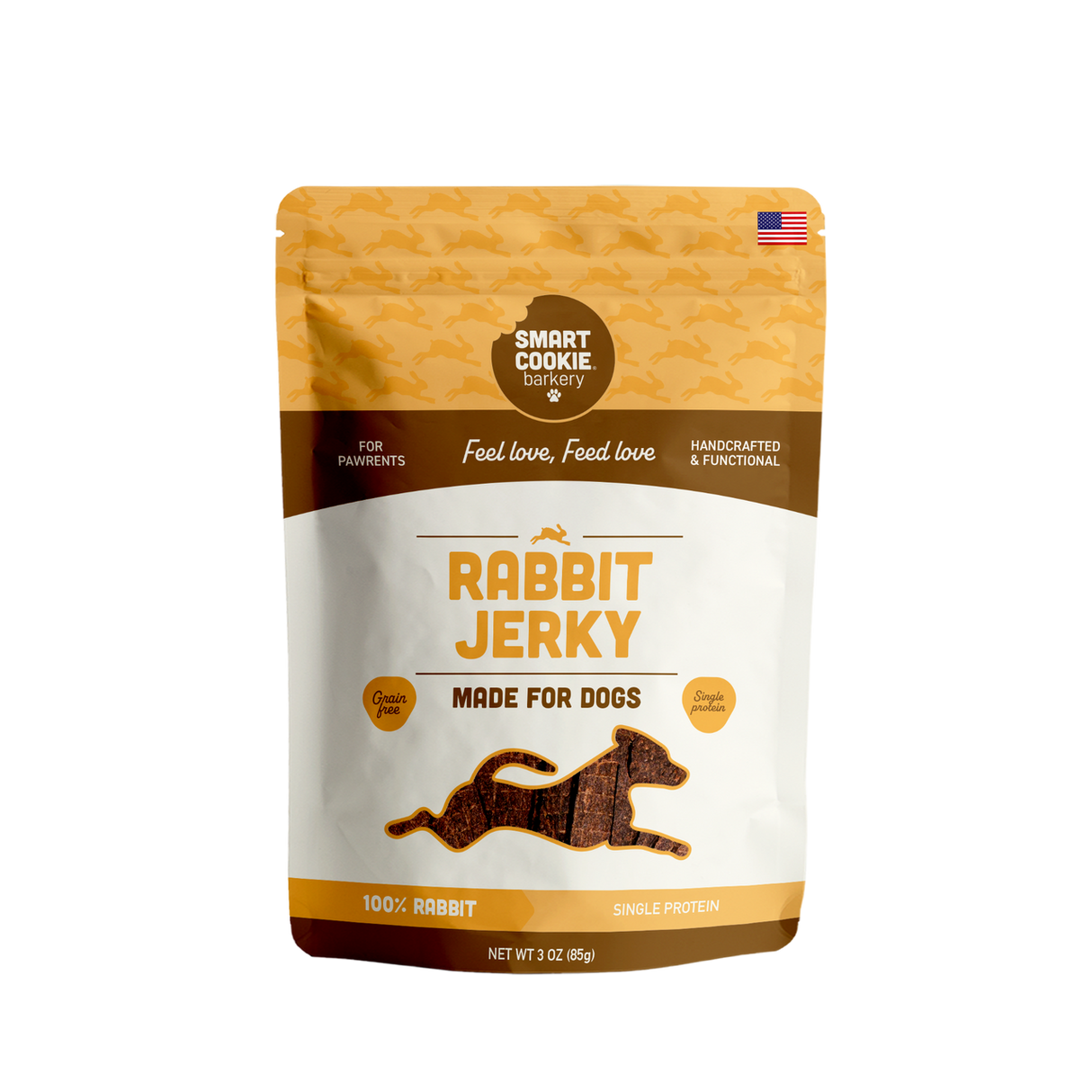 Smart Cookie Barkery Rabbit Jerky Treats For Dogs, 3oz