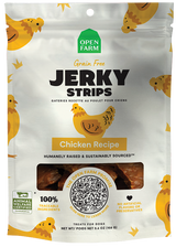 Open Farm Jerky Strips Grain Free Chicken Recipe Jerky Dog Treats, 5.6oz