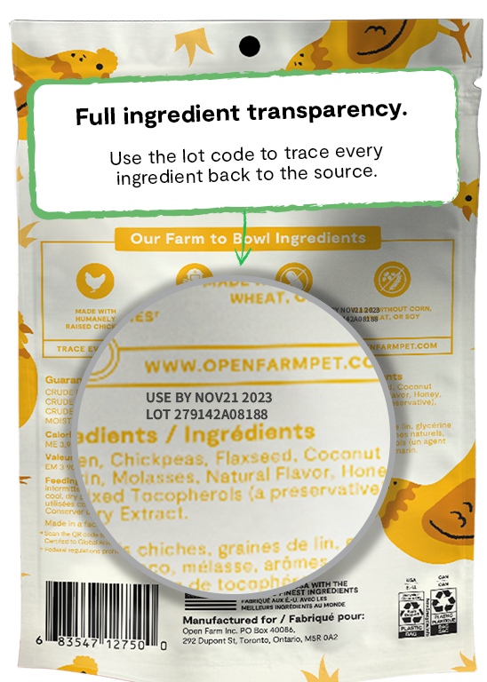 Open Farm Jerky Strips Grain Free Chicken Recipe Jerky Dog Treats, 5.6oz