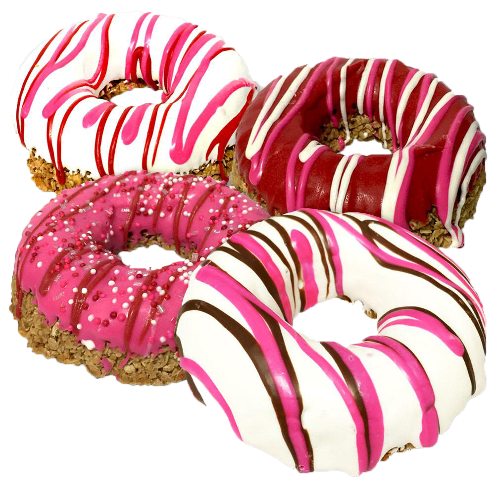 K9 Granola Factory Donut Shop Seasonal Donut For Dogs, Valentine's Day 2025