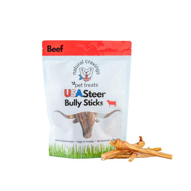 Natural Cravings USA Steer Stix Dog Treats, 12oz