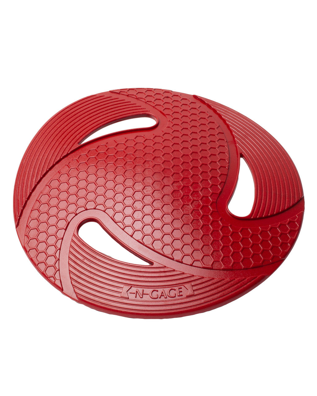 N GAGE Classic Flyer Interactive Rubber Dog Toy, Red
