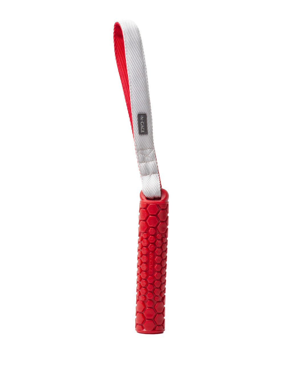 N GAGE Classic Bumper Regular Interactive Rubber Dog Toy, Red