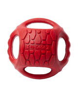 N GAGE Hydro Handler Ball Jumbo Interactive Rubber Dog Toy, Red