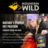 Mountain Wild 100% Free Roaming Elk & Deer Jerky Dog Treats, 8oz