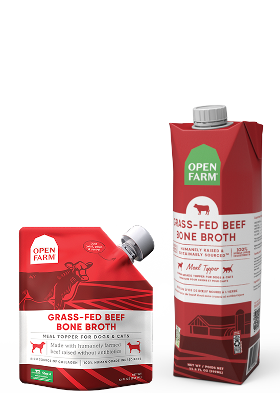 Open Farm Grass-Fed Beef Bone Broth Dog Food Topper