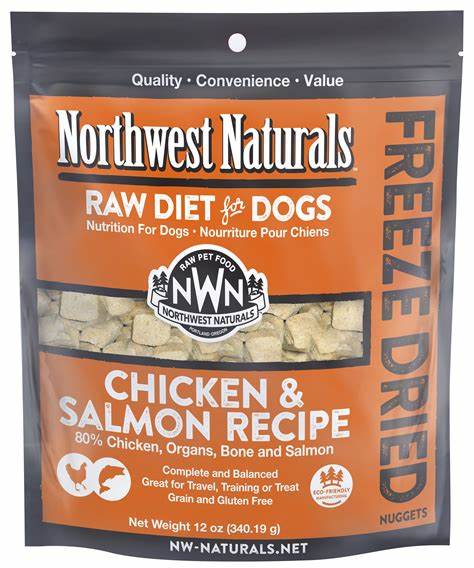 Northwest Naturals Chicken & Salmon Nuggets Freeze Dried Dog Food